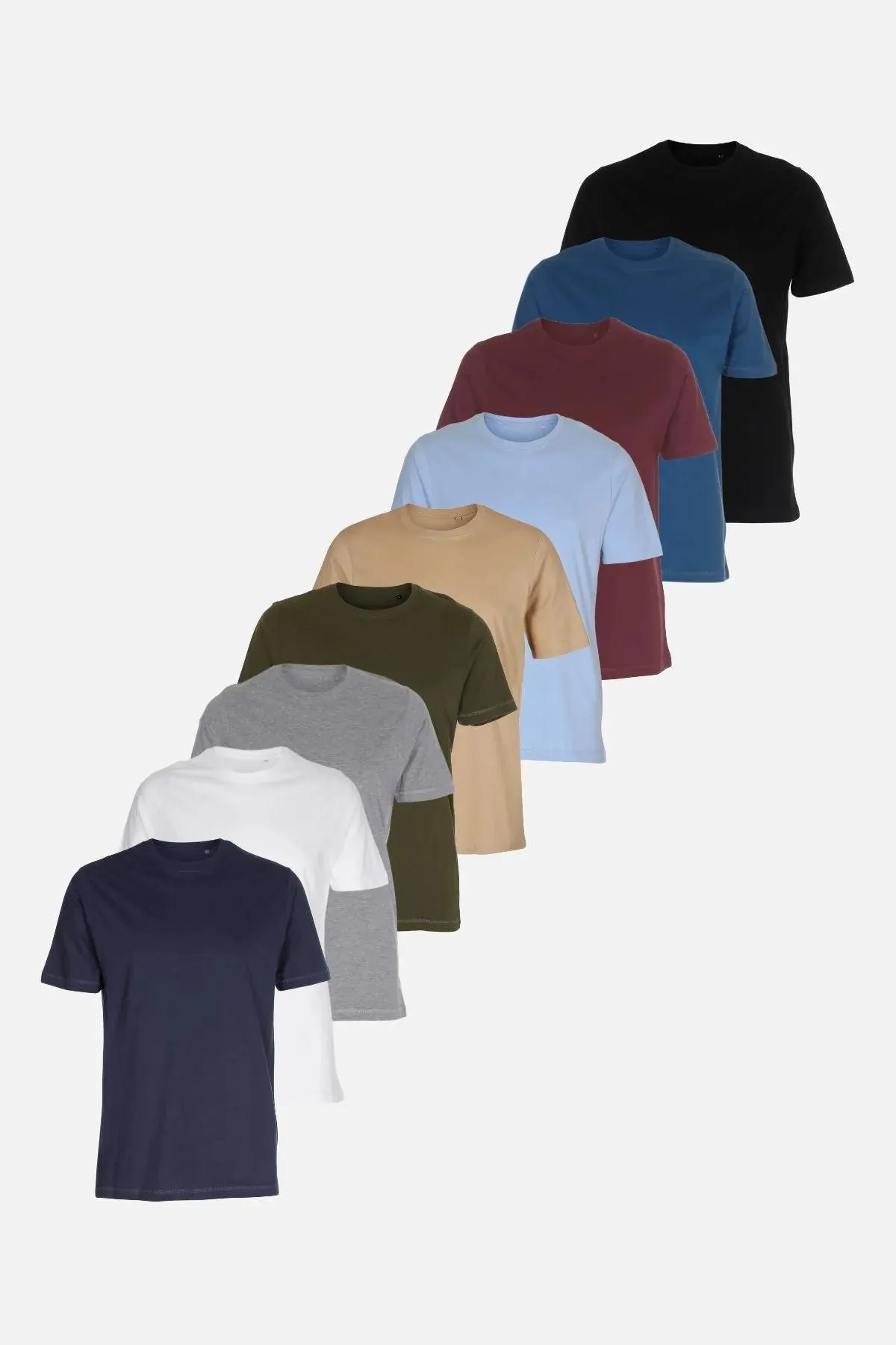 Basic T-Shirts - Pakketilbud 9 stk. (V.I.P) (postbuddy)