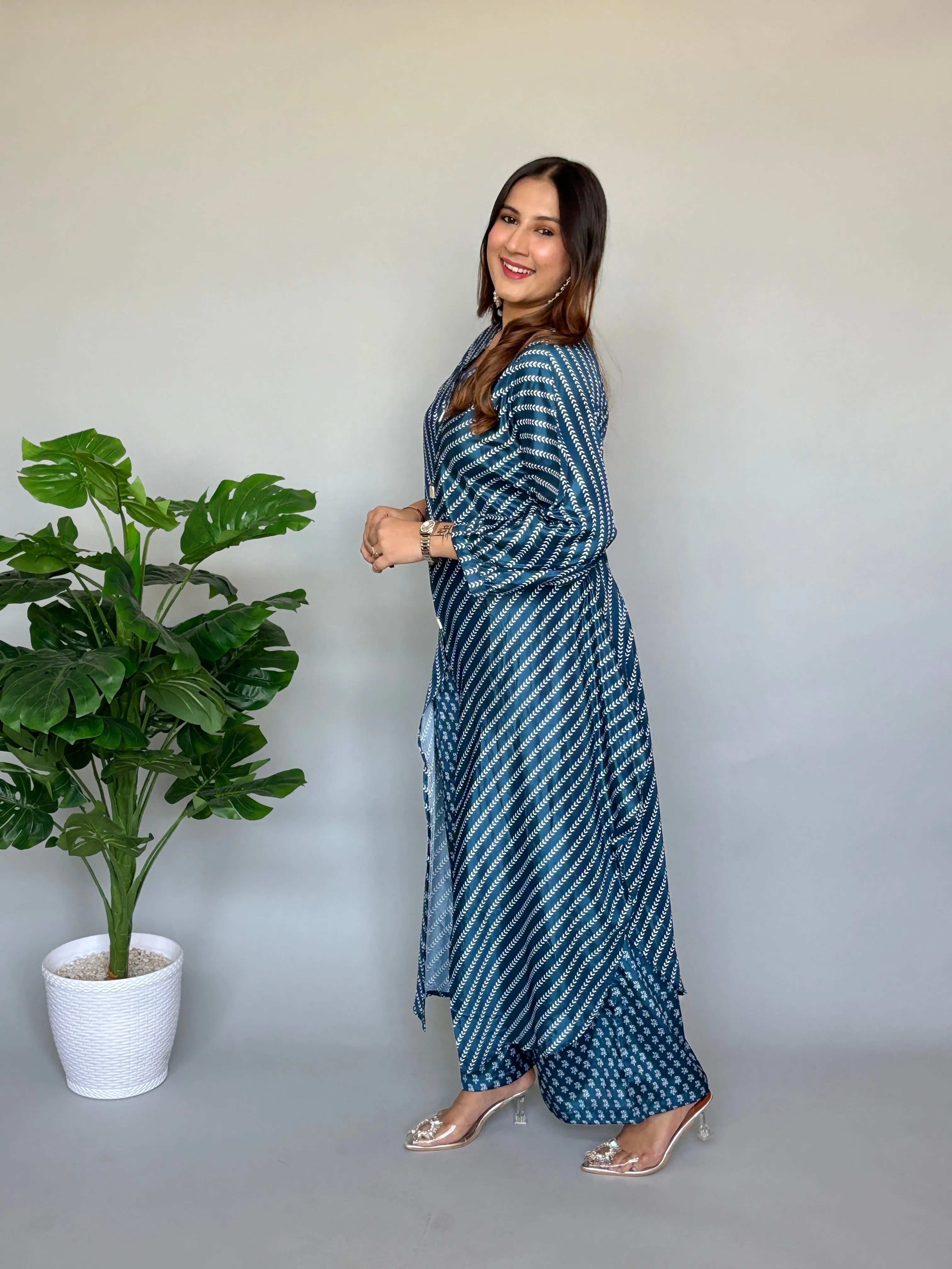 Blue Printed Co-ord Set