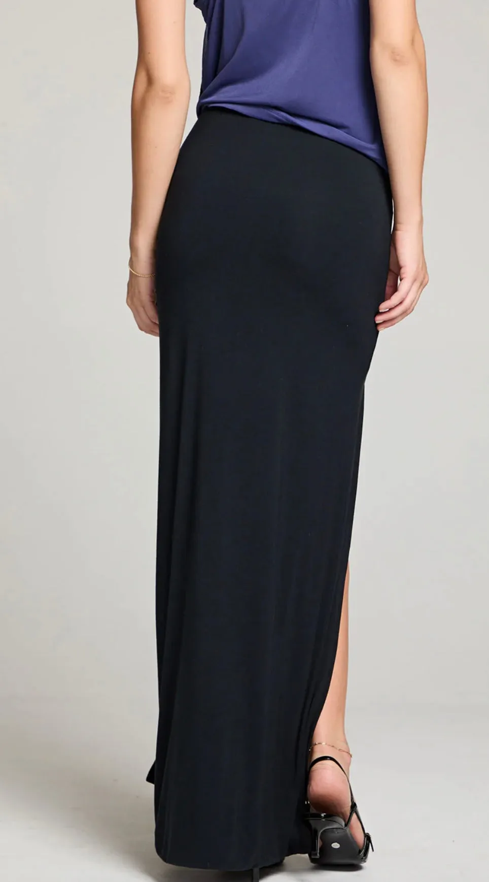 Chaser Brand Keri Black Maxi Skirt