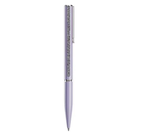 Crystal Shimmer Glide Purple, Purple Lacquered Chrome Plated Ballpoint Pen