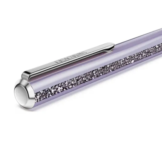 Crystal Shimmer Glide Purple, Purple Lacquered Chrome Plated Ballpoint Pen