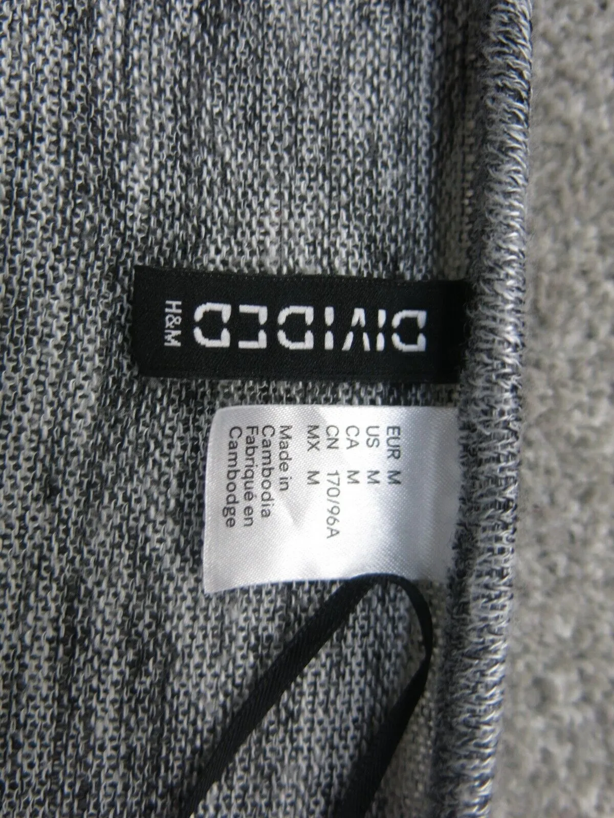 Divided By H&M Women Knitted Cardigan Sweater Open Front Gray Size Medium