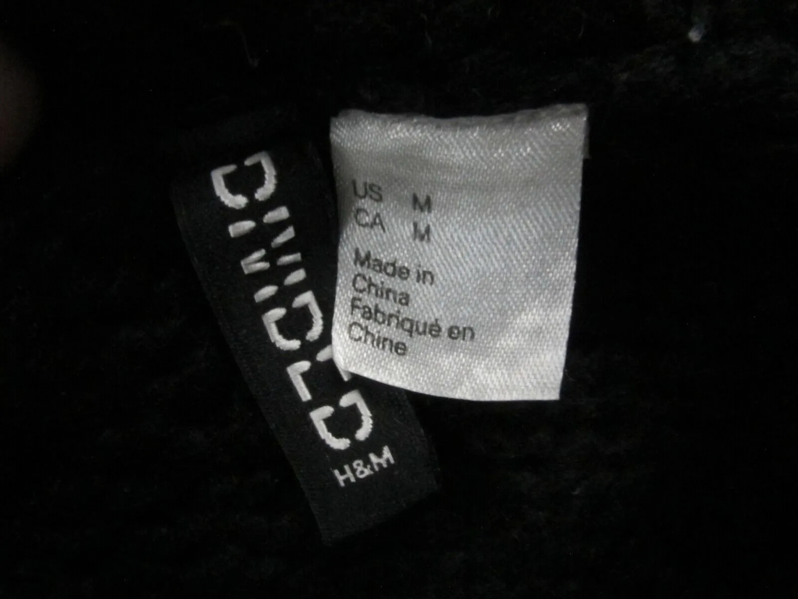 Divided H&M Women Pullover Sweater Knitted Turtleneck Long Sleeve Black Medium
