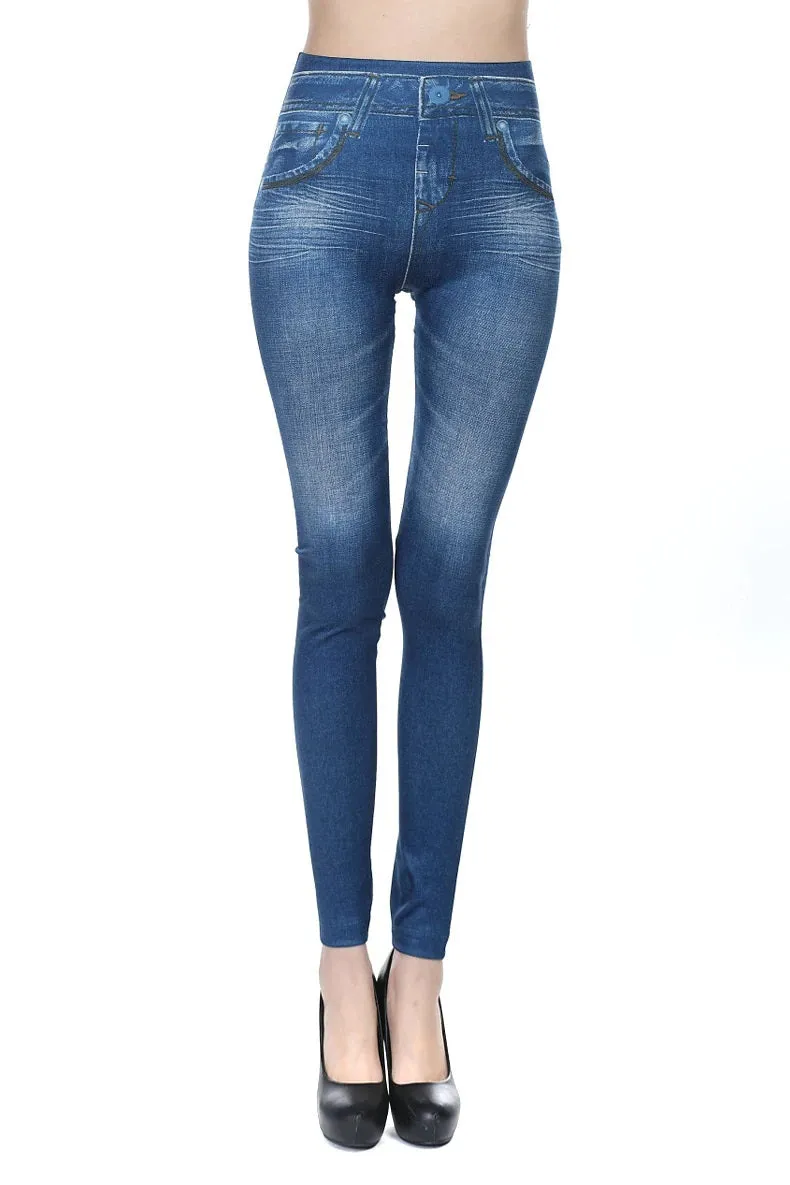 Lady Blue Jean Jeggings