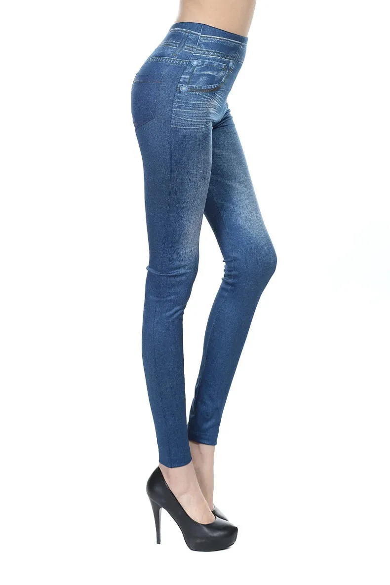 Lady Blue Jean Jeggings