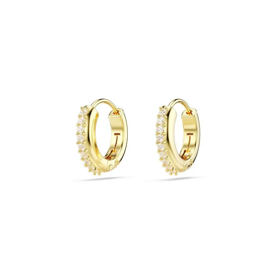 Matrix Gold Tone Round Cut Hoop Earrings 5697228