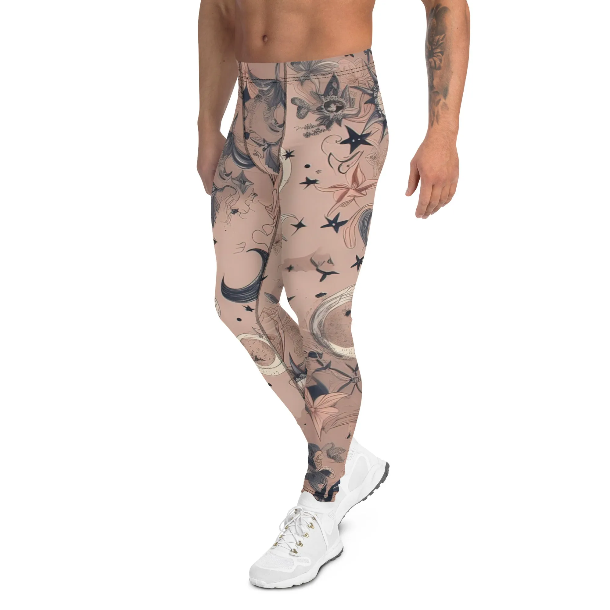 Men's Leggings, Ecstatic Dance, Festival, Rave, Gym Leggings, Wrestling Tights, Yoga