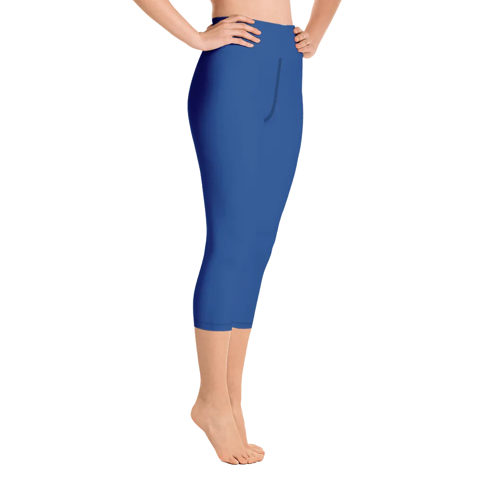 Midnight Blue Capri Yoga Pants