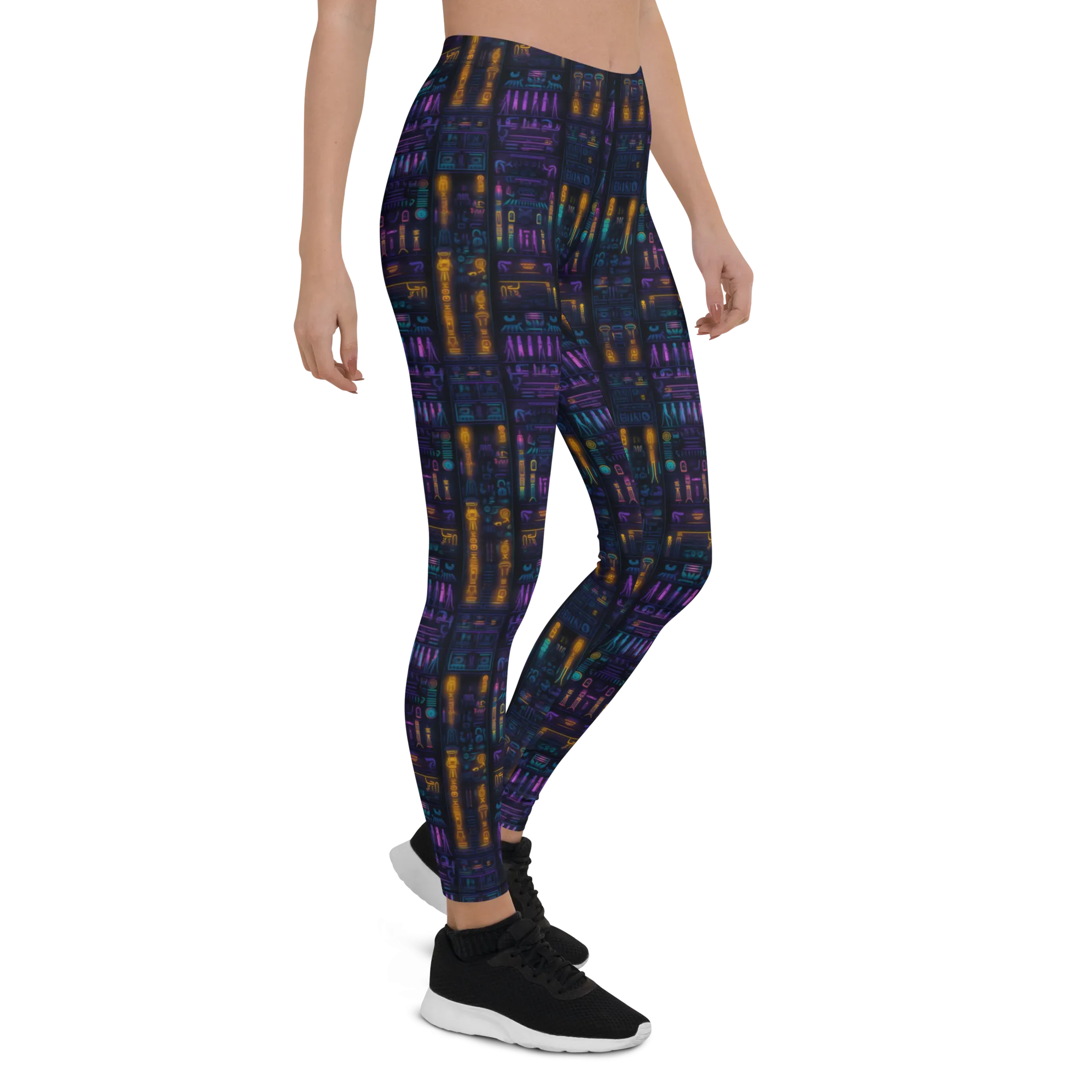 Neon Hieroglyphics Leggings
