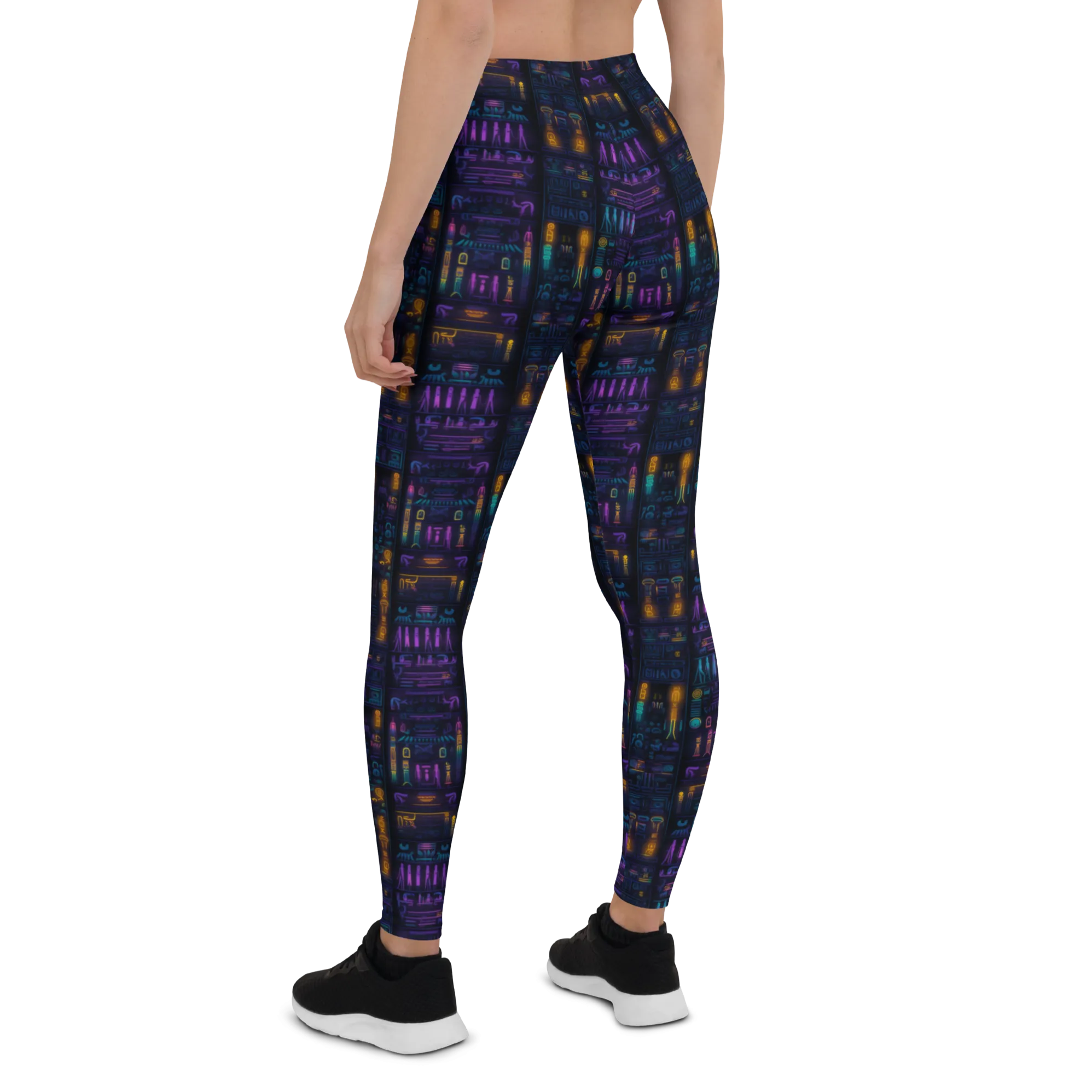 Neon Hieroglyphics Leggings