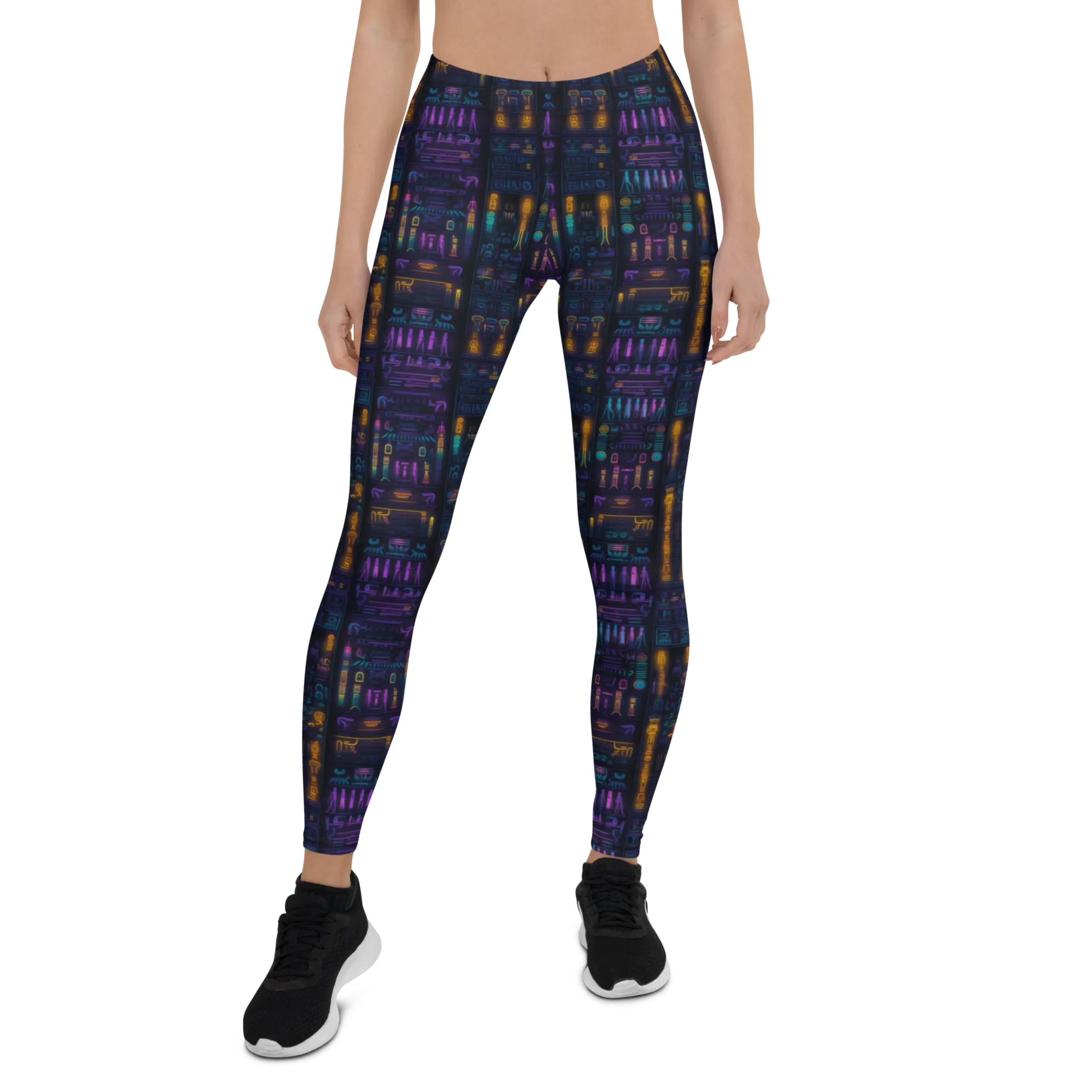 Neon Hieroglyphics Leggings