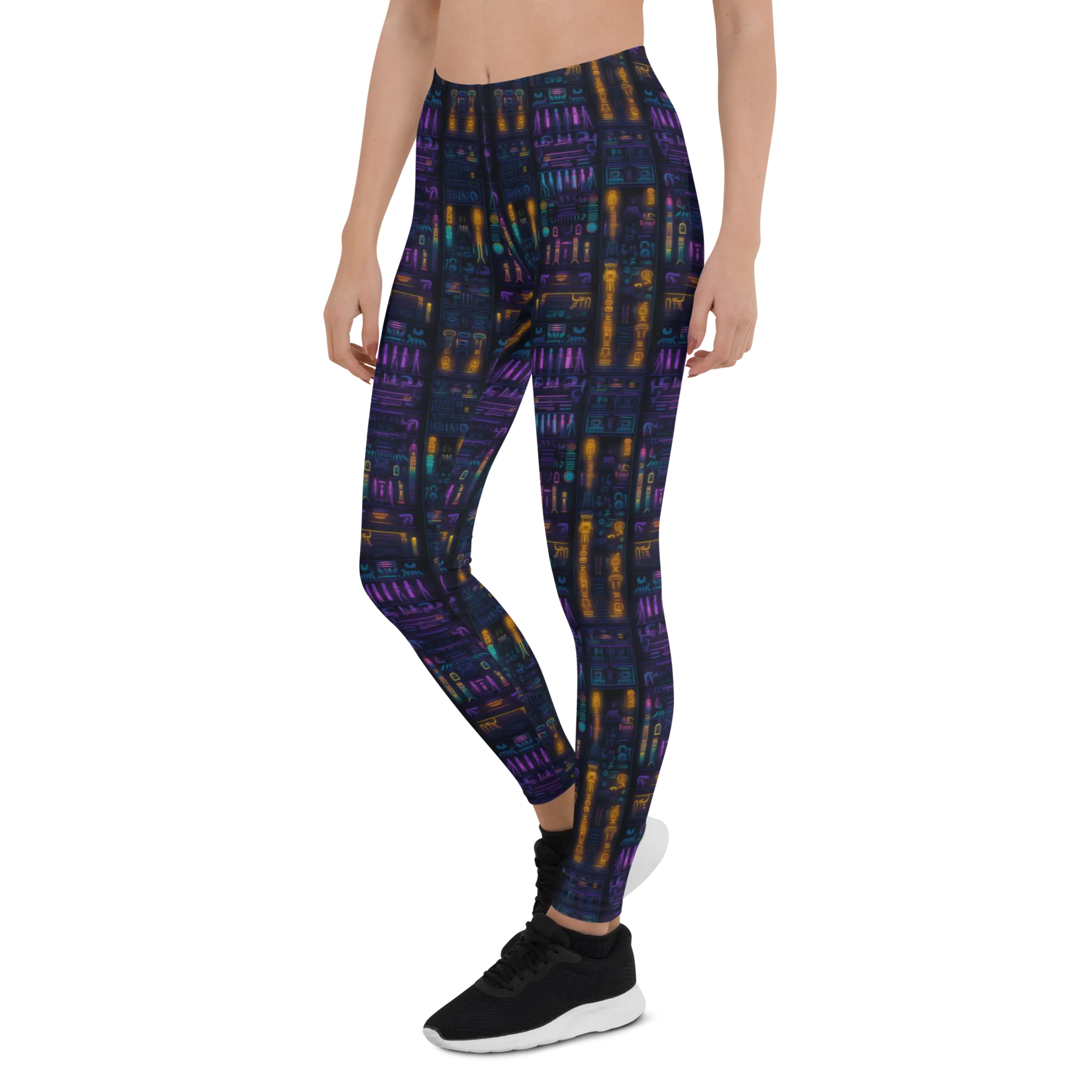 Neon Hieroglyphics Leggings