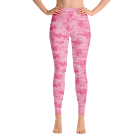 Pink Camo Pixel Yoga Pants