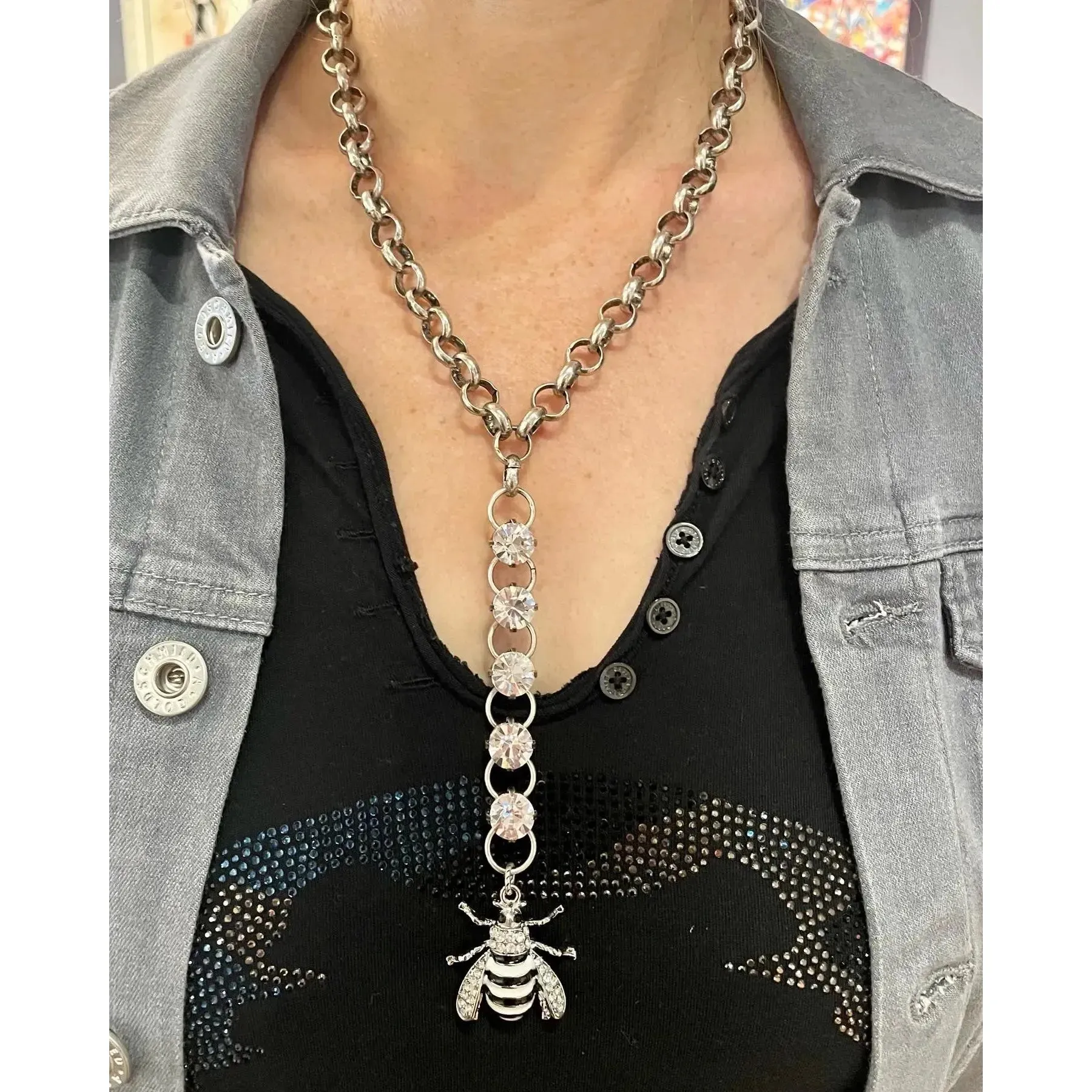 Queen Bee Lariat Necklace