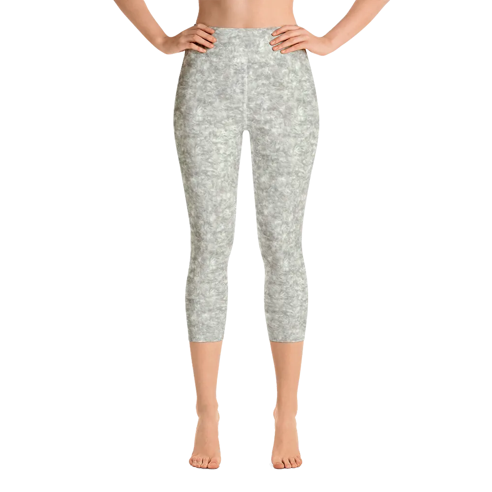 Silver Fur Capri Yoga Pants