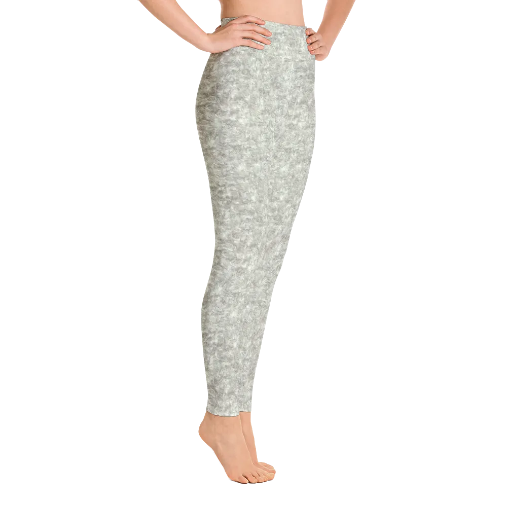 Silver Fur Yoga Pants