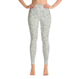 Silver Fur Yoga Pants