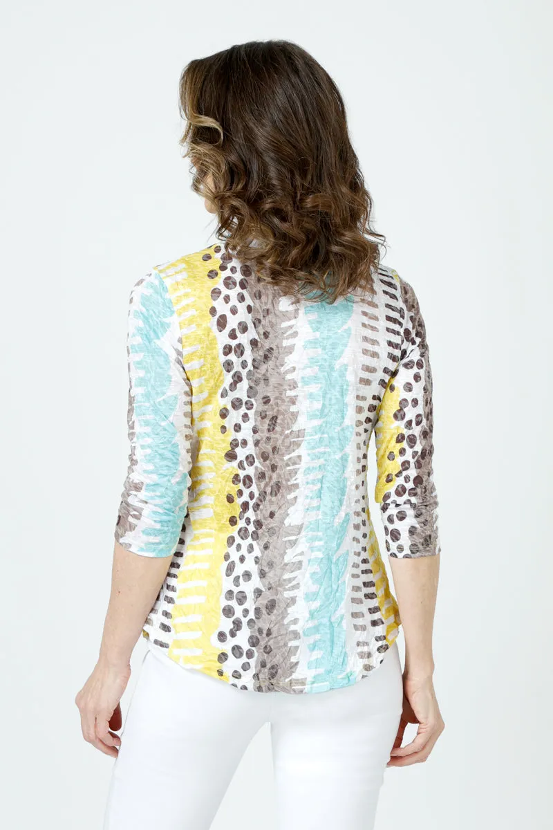 Top Ligne Dots & Dashes Crew Top