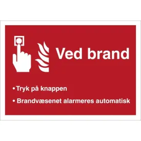 Ved brand alarmtryk