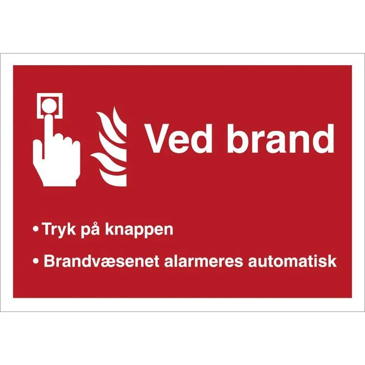 Ved brand alarmtryk