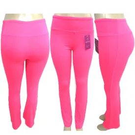 Women Yoga Running Sport Pants High Waist Leggings Fitness Gym Trousers Pink M